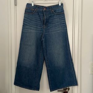Madewell wide leg crop jeans